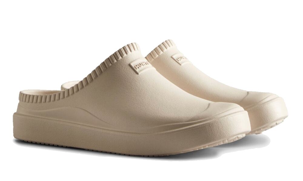 HUNTER Mens In/Out Bloom Clog Size 13 UK 12 White Willow Cream NWOB